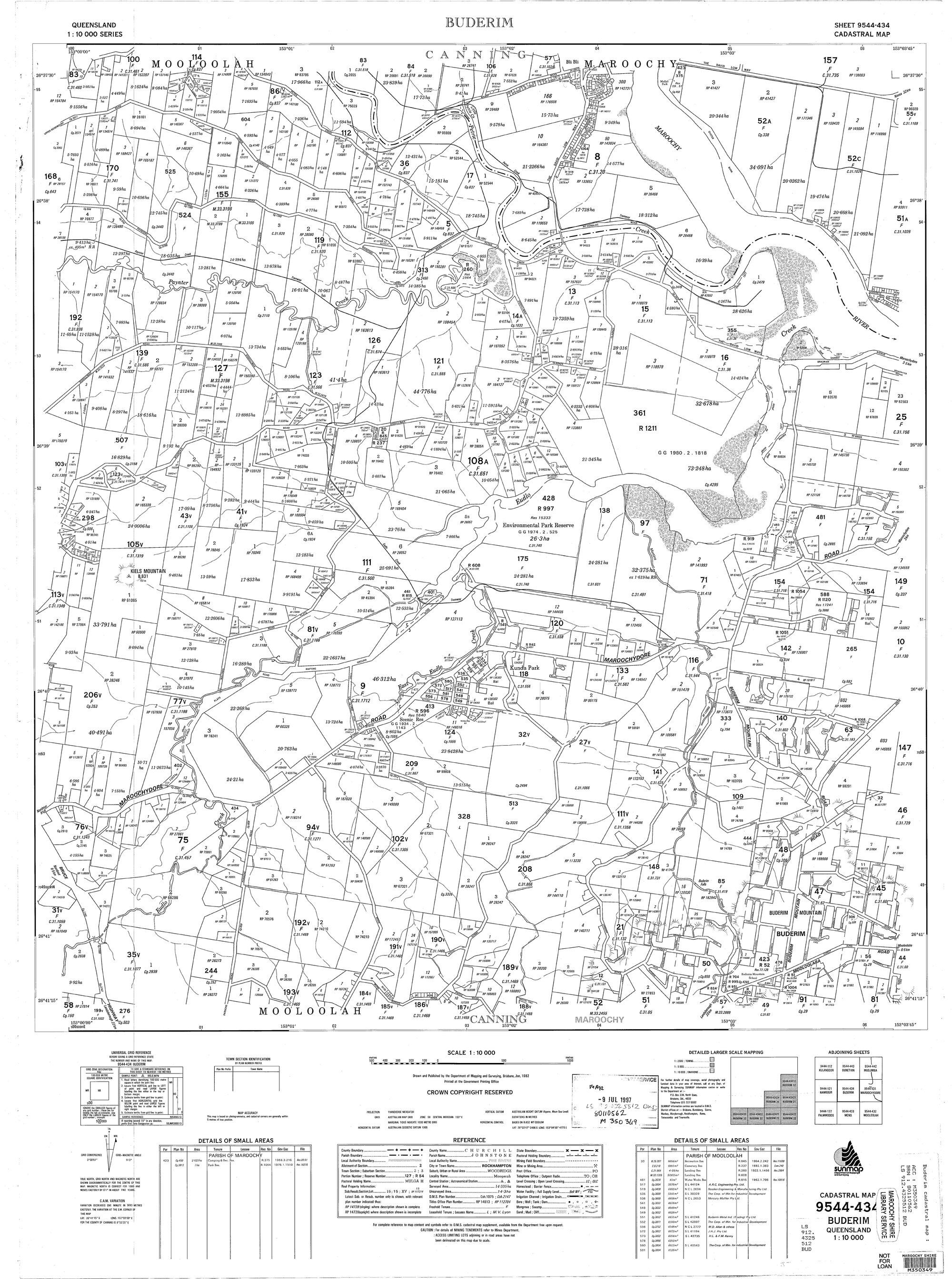 Buderim - Cadastral Map