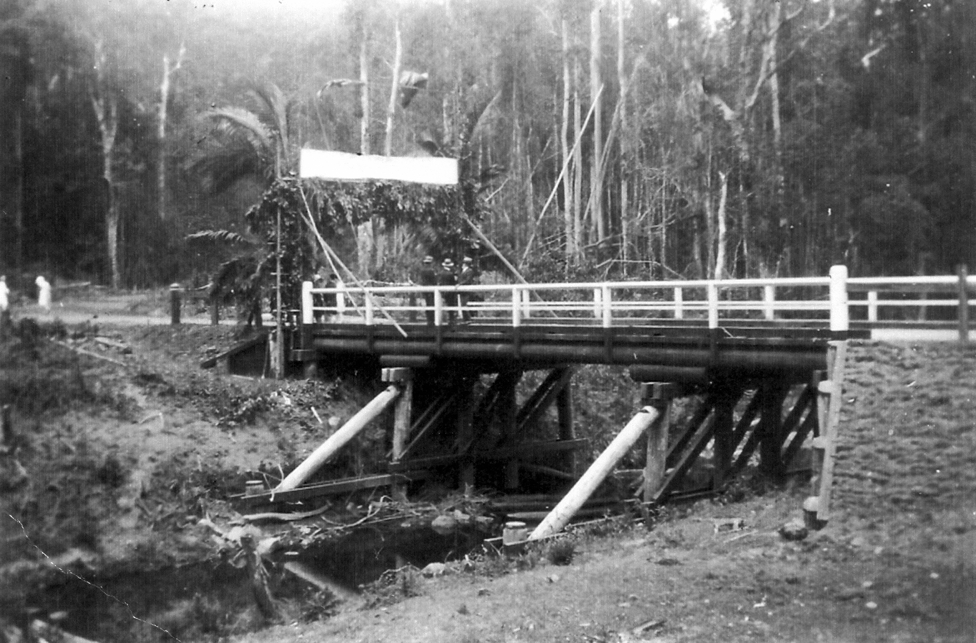 Official opening of Elaman Creek Bridge, Conondale, 13 October 1928