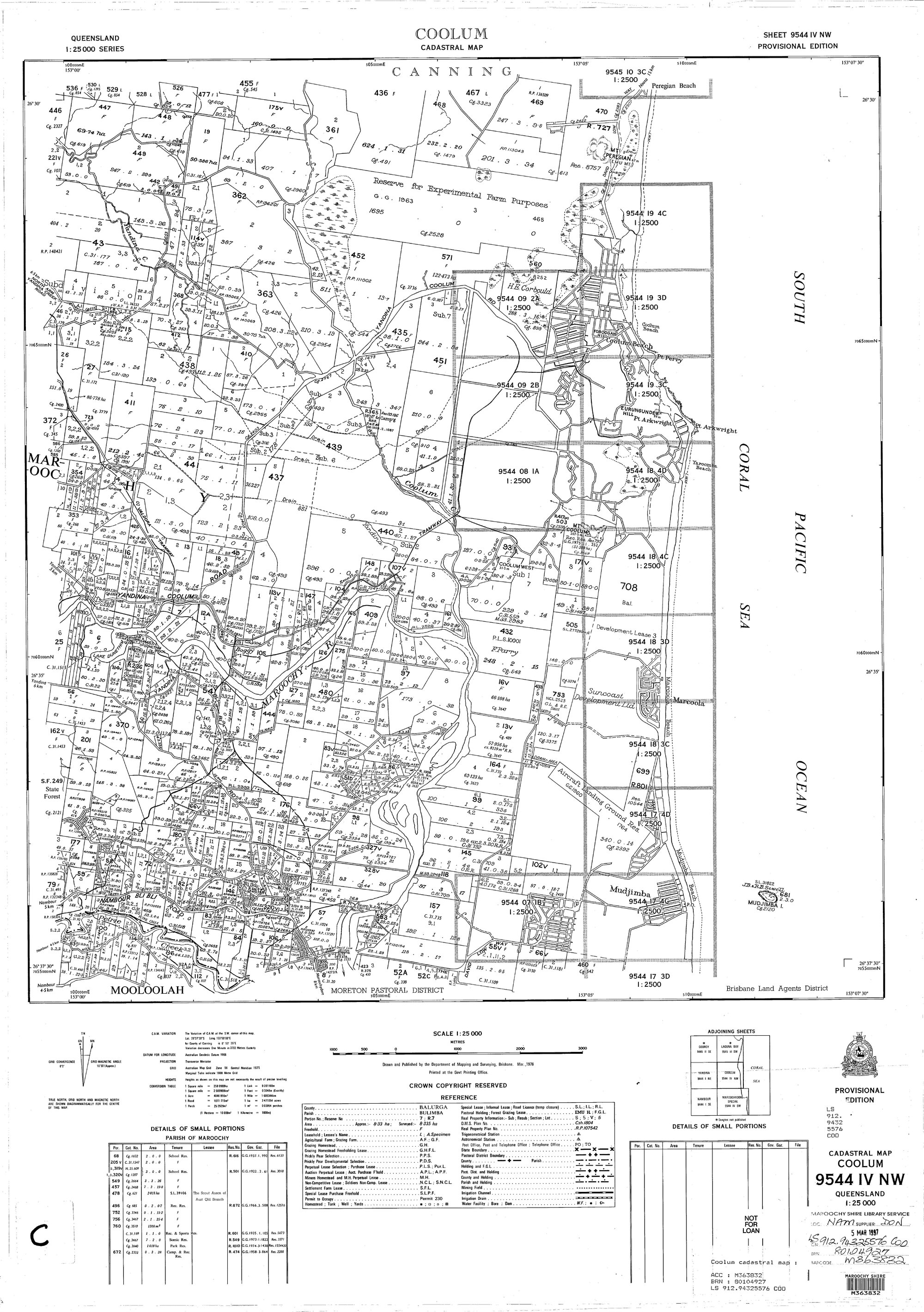 Coolum Cadastral Map 