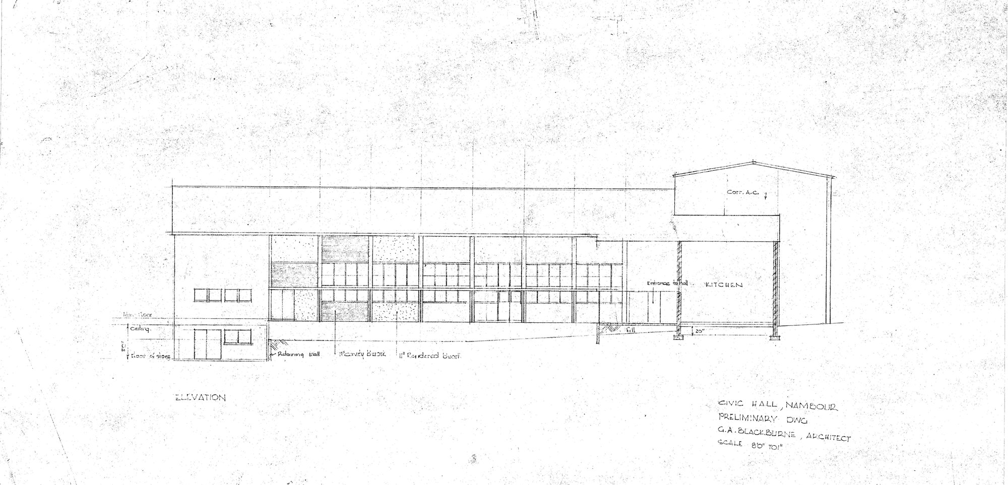 Civic Hall Nambour Preliminary Drawing