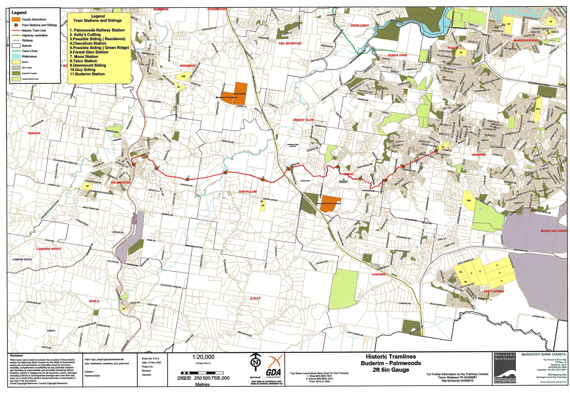Historic Tramlines - Buderim - Palmwoods
