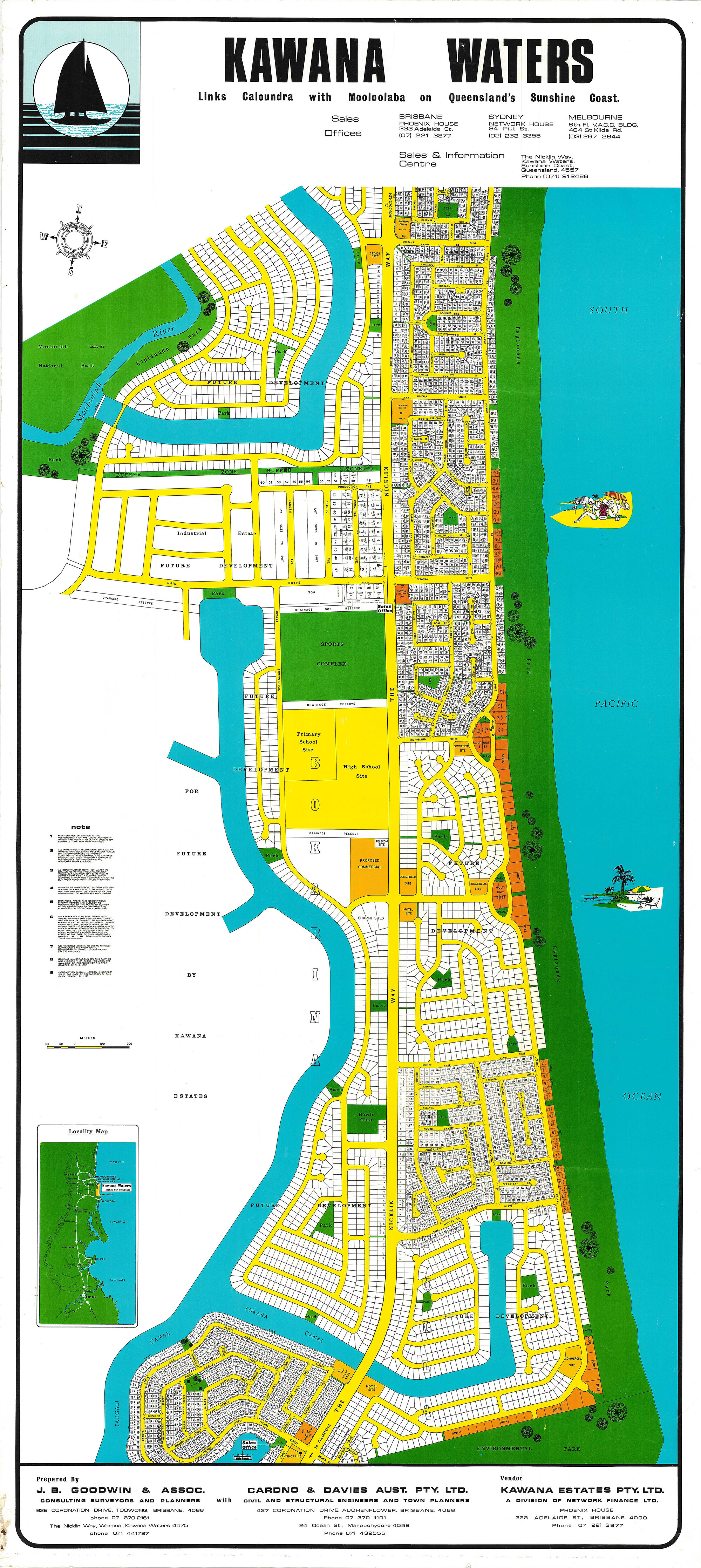 Kawana Waters Map