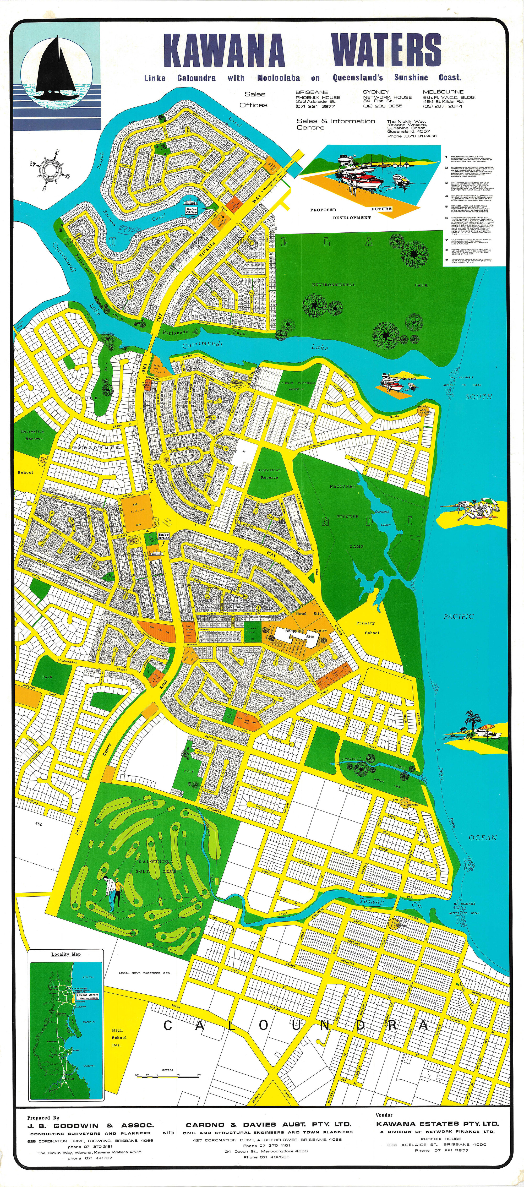 Kawana Waters Map