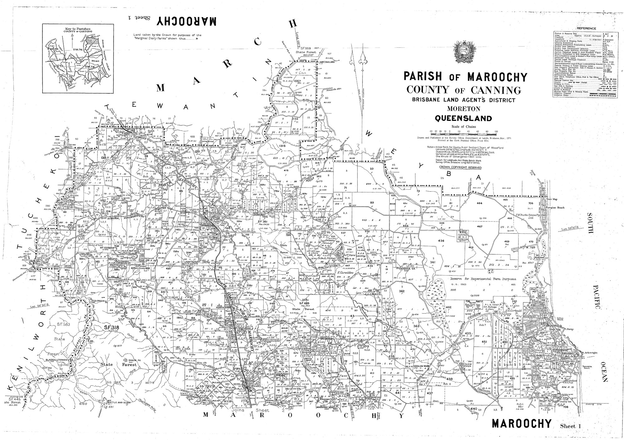 Parish of Maroochy - Sheet 1 November 1971