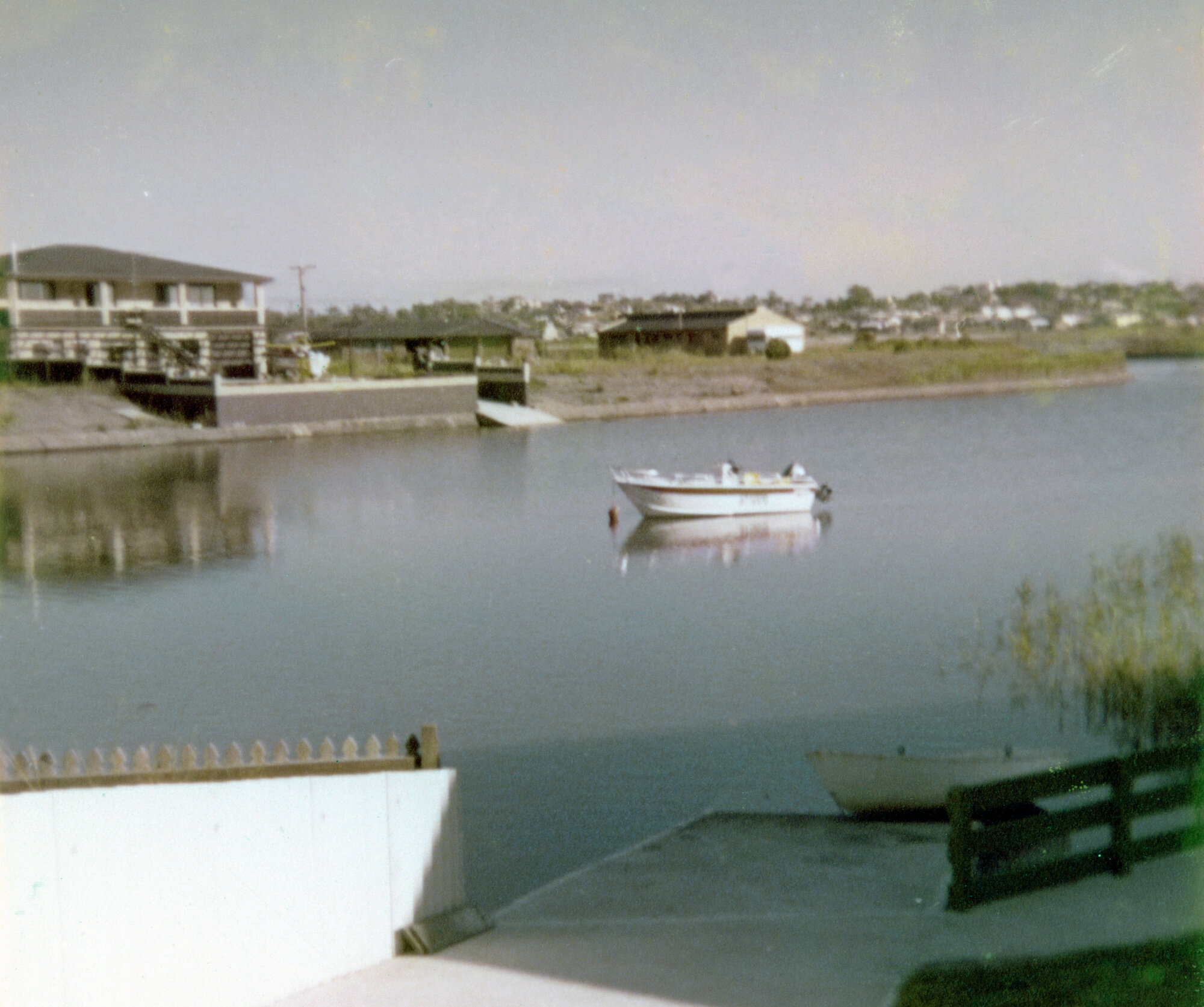 Barry's Stacer in the Mooloolaba canal of Amarina Avenue