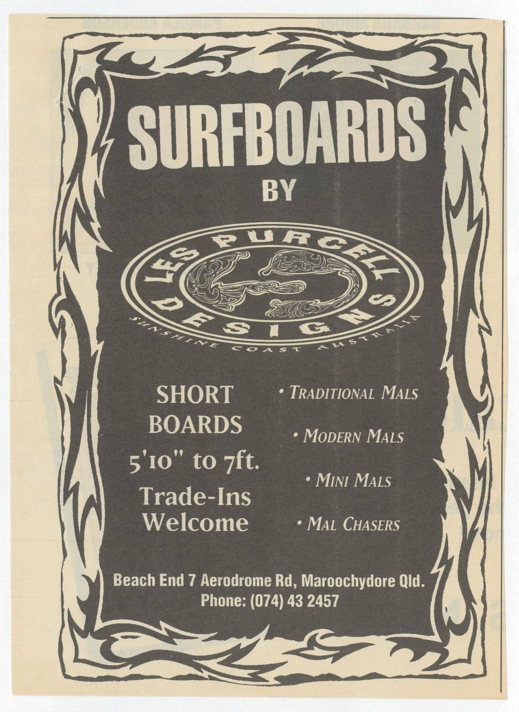 Surfboards by LPD advertisement