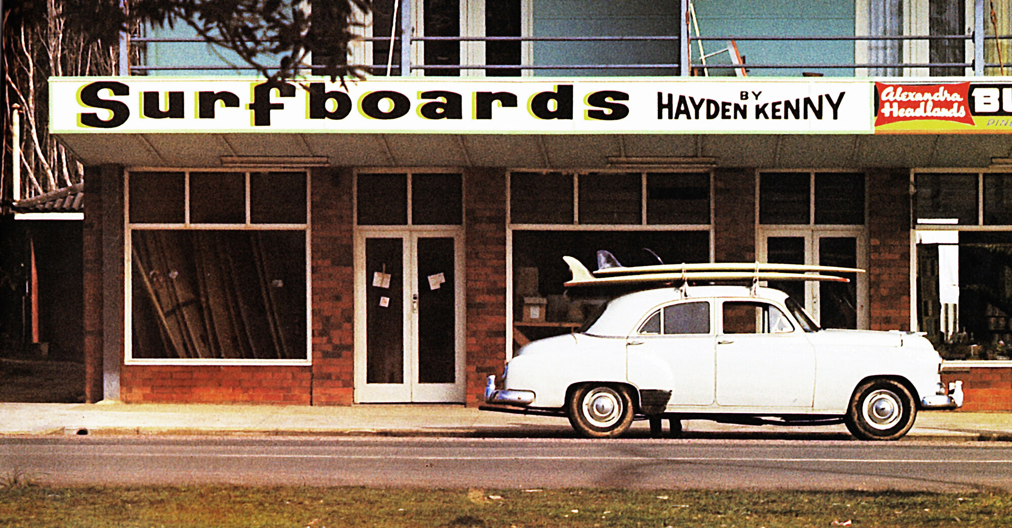 The original Hayden Kenny Surfboards shop