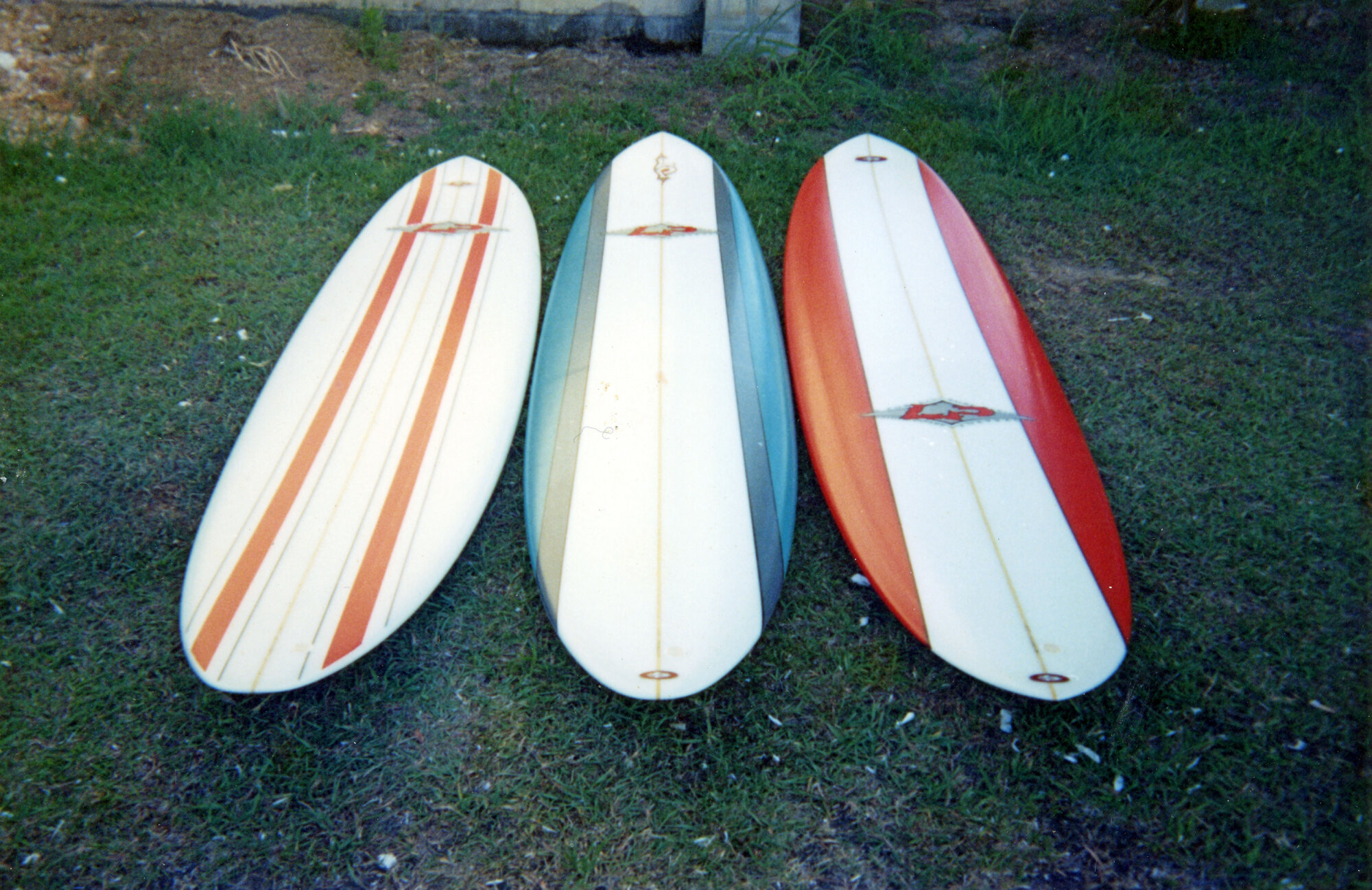 Three LPD Surfboards, ca 1980's