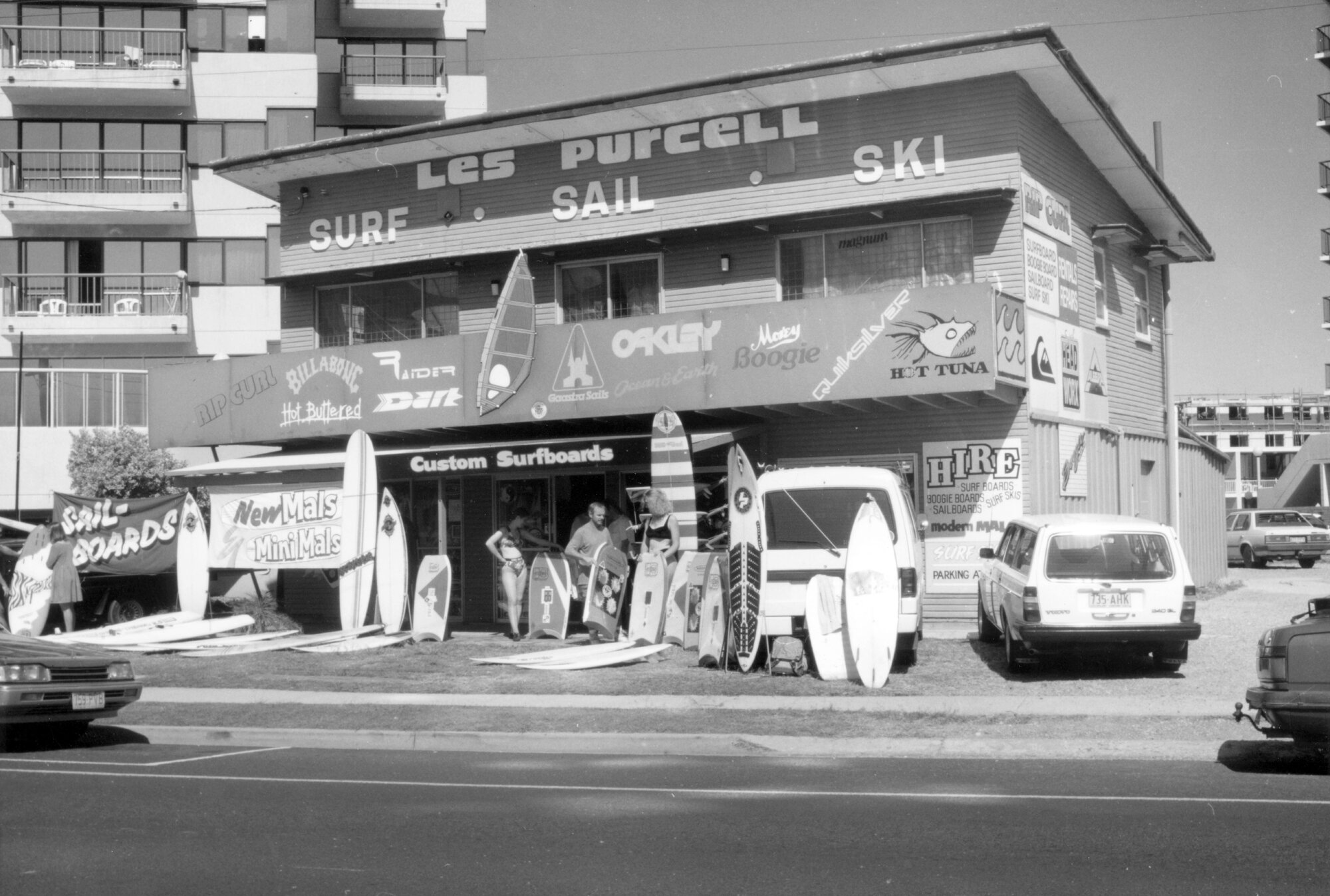 Les Purcell's Custom Surfboards Shop, Aerodrome Road, ca 1980s