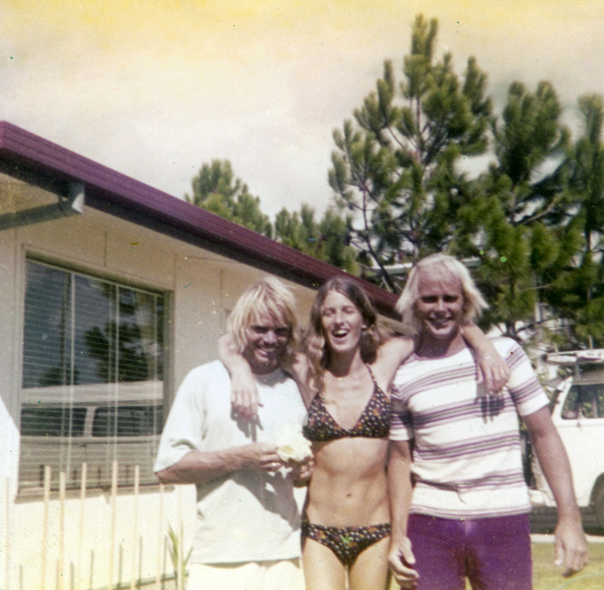 Les, Fay and David, Alex Headlands, 1975