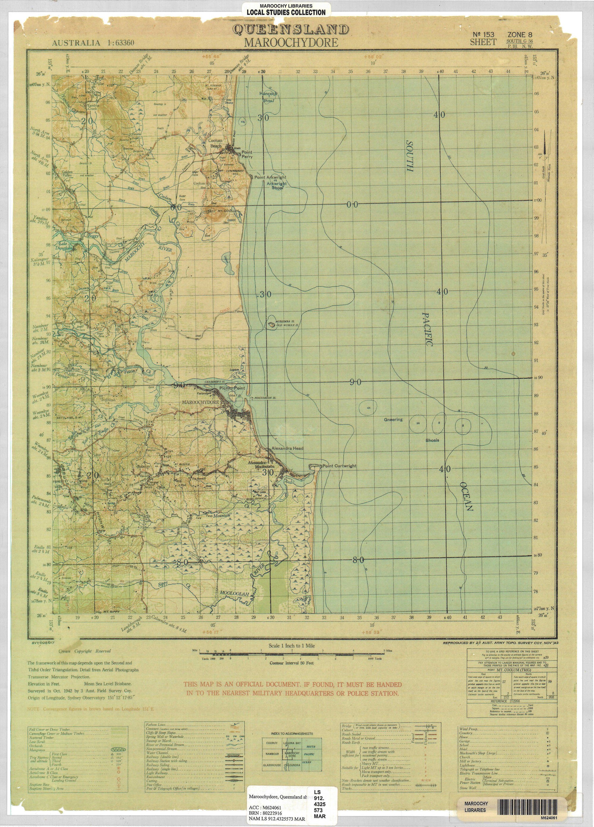 Maroochydore Queensland - Topographic Map