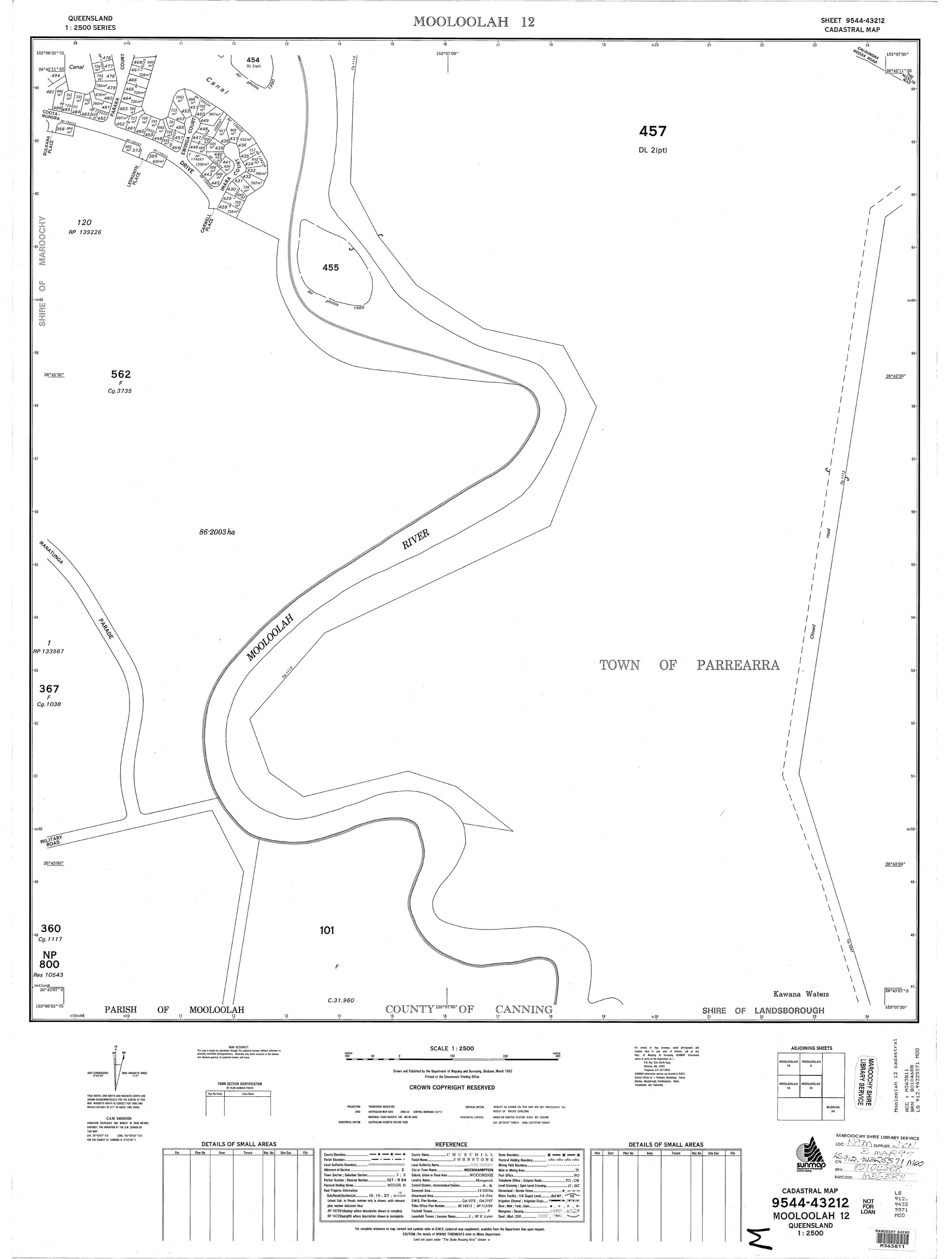 Mooloolah 12 - Cadastral Map 