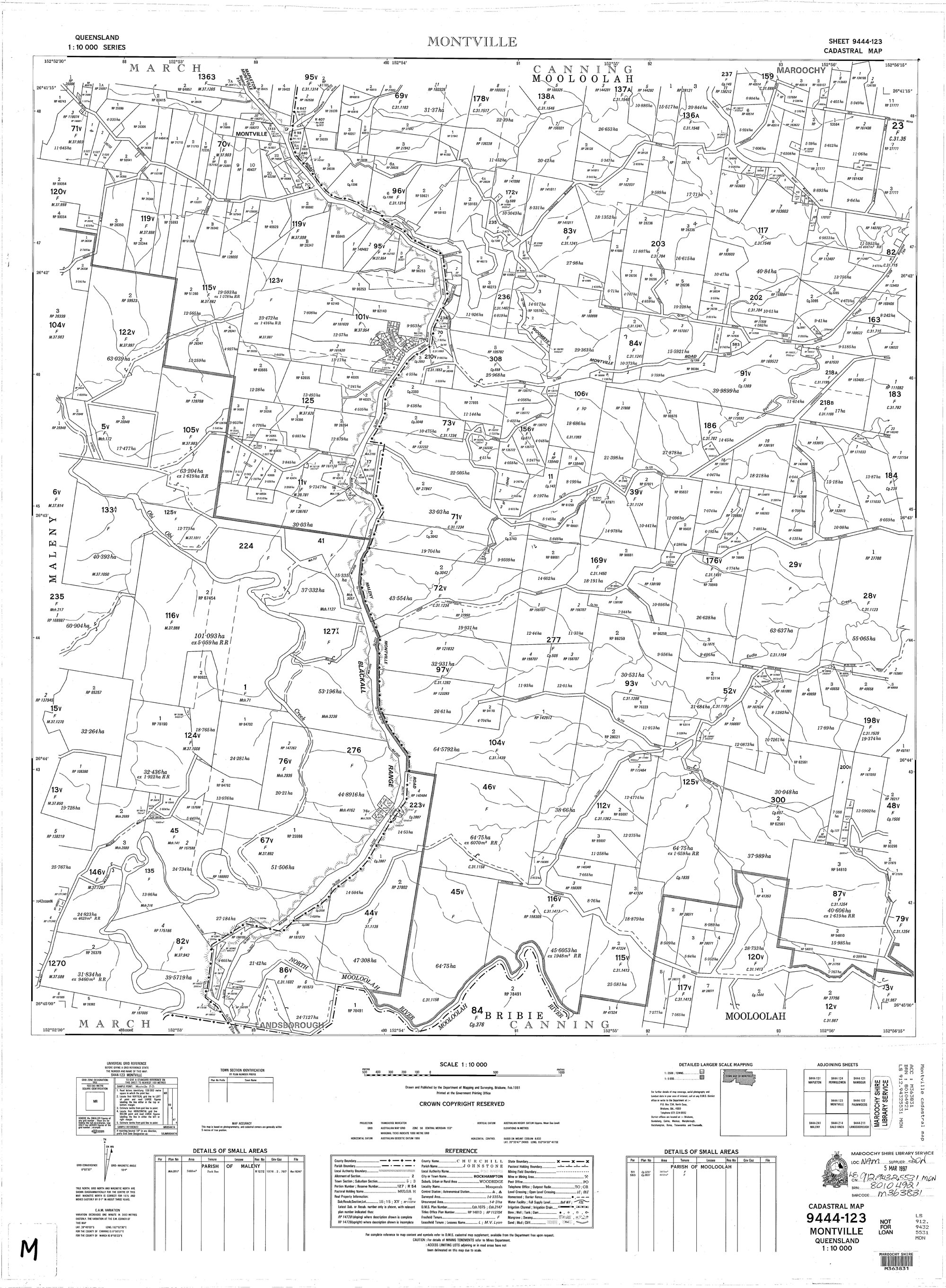 Montville - Cadastral Map