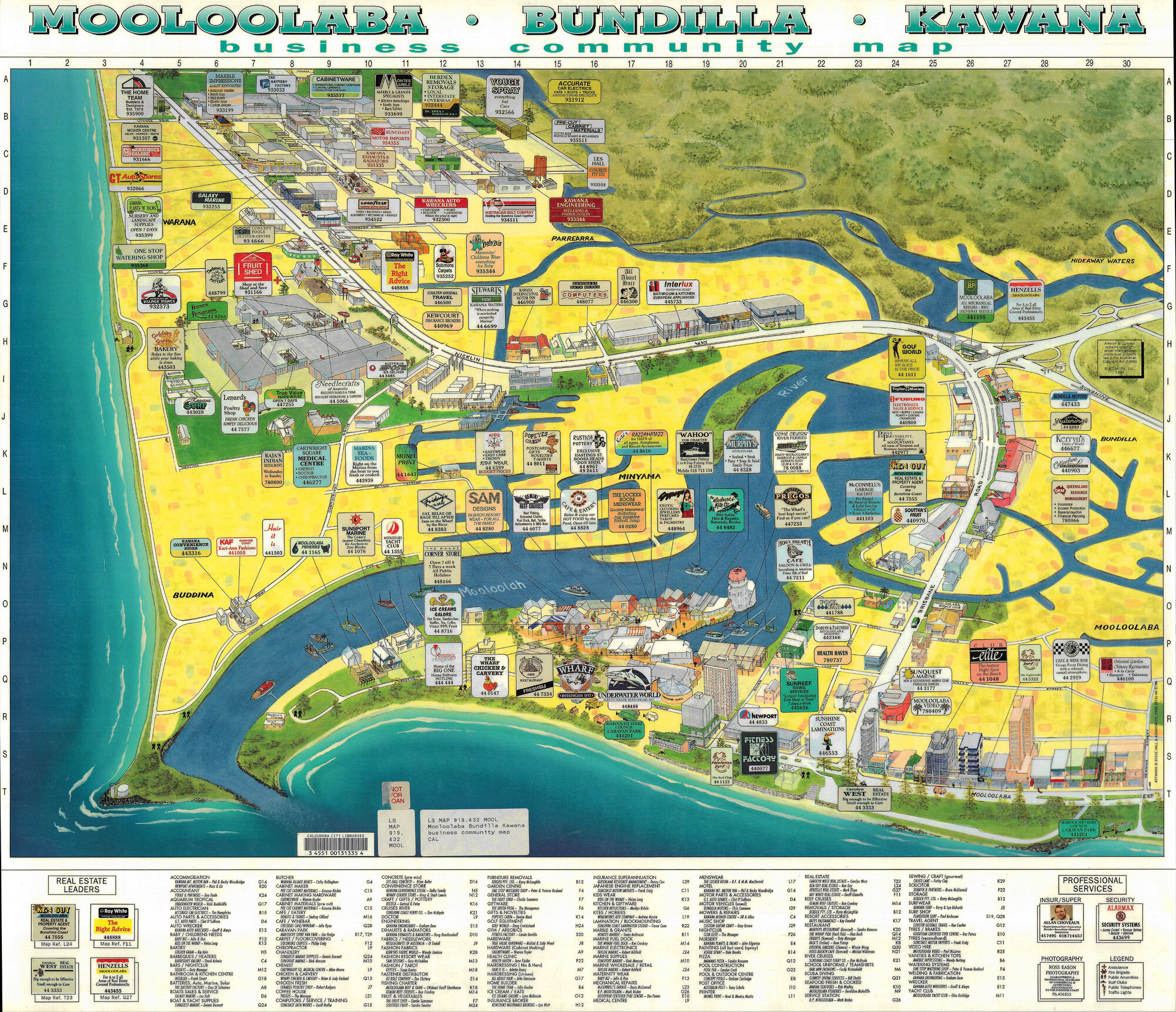 Mooloolaba - Bundilla - Kawana - Business Community Map