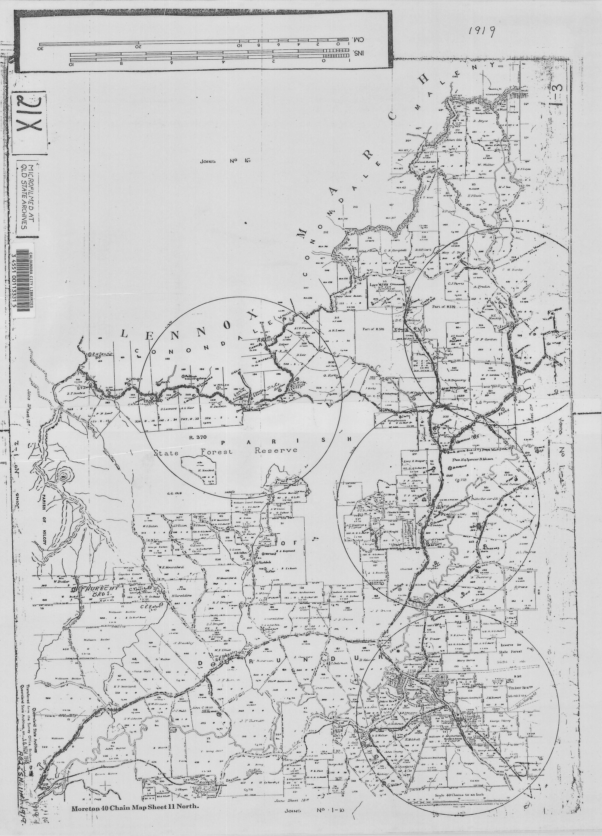 Moreton 40 - Chain Map Sheet 11 - North