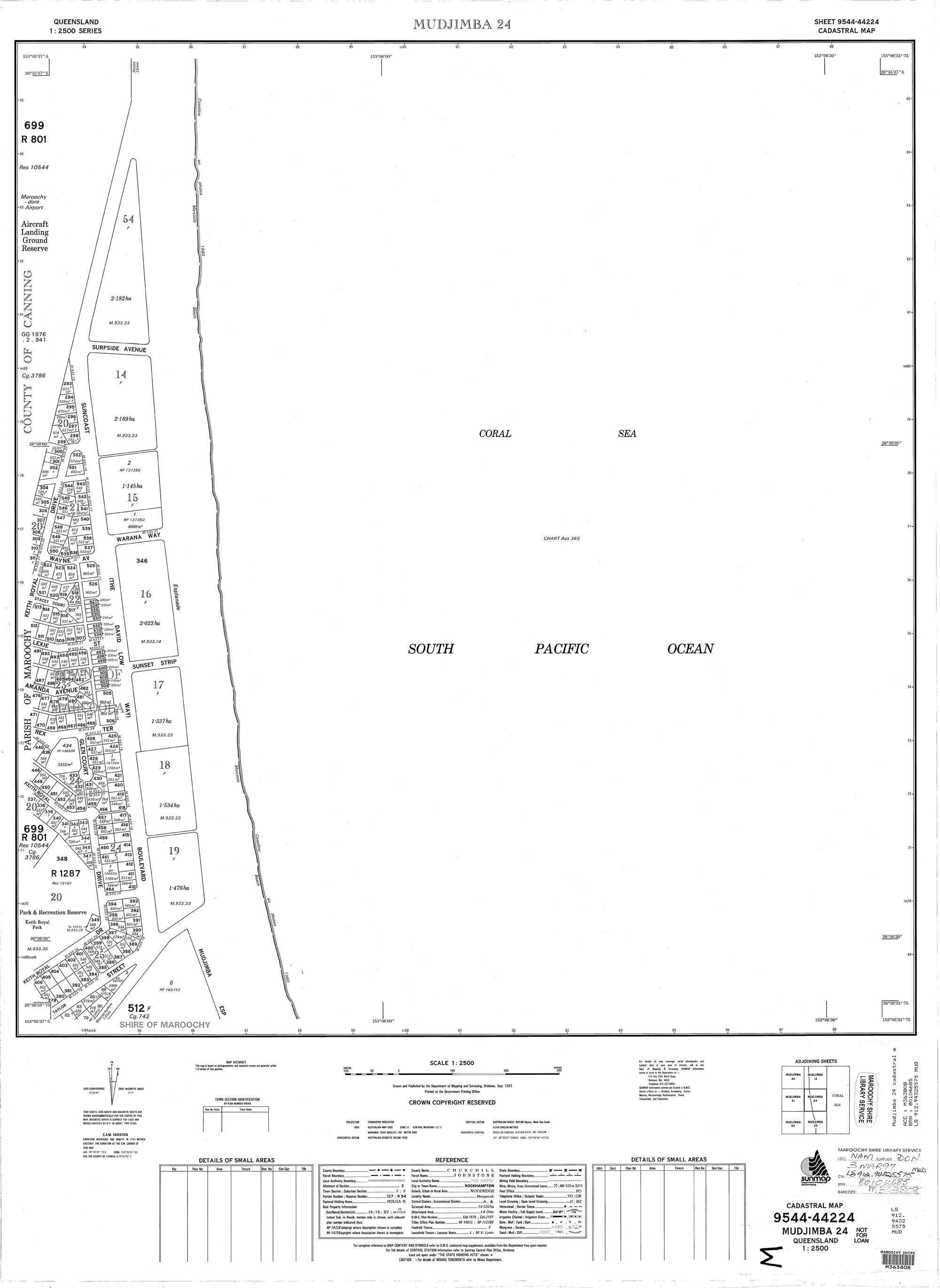 Mudjimba 24 Cadastral Map