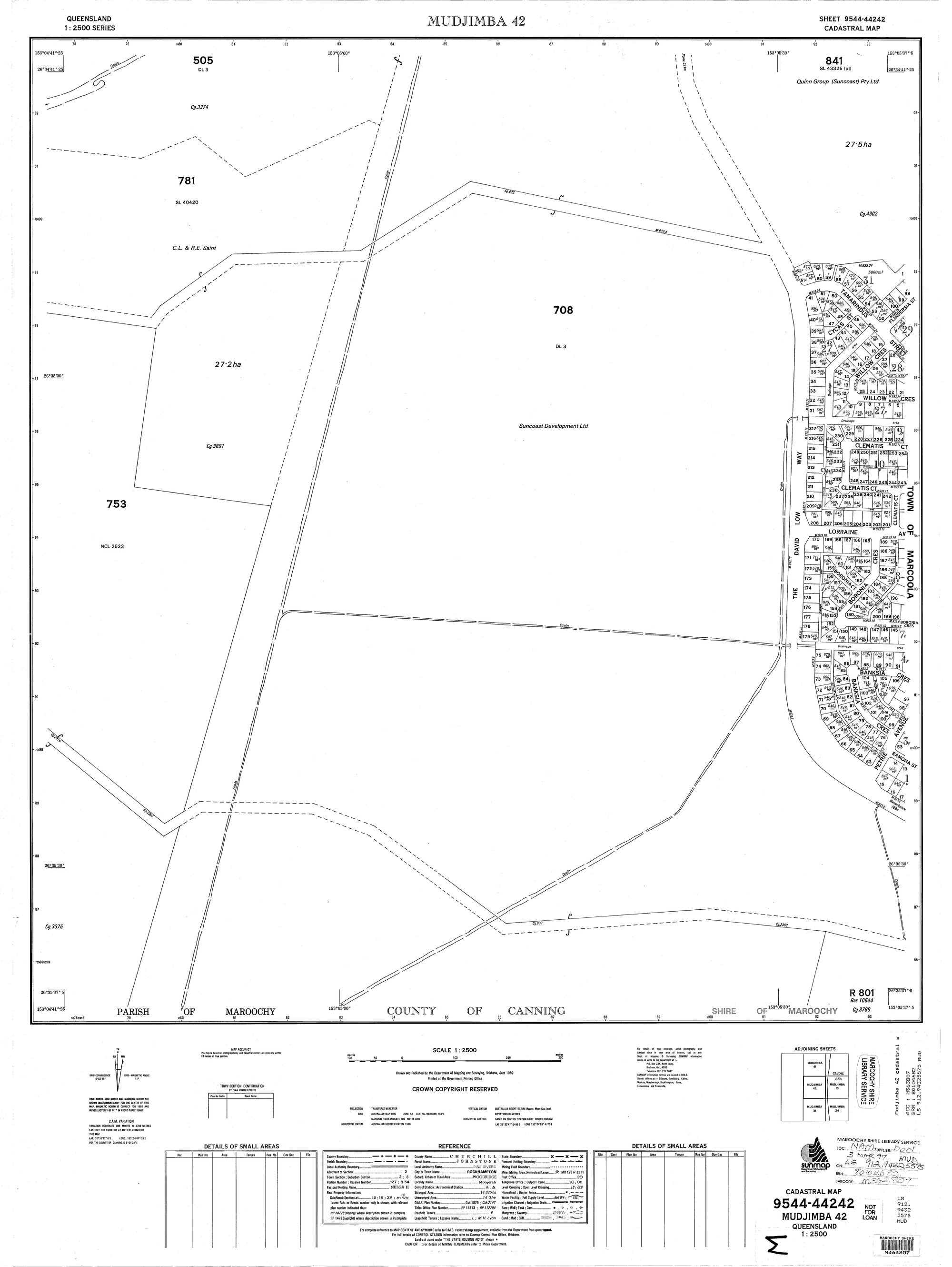 Mudjimba 42 - Cadastral Map
