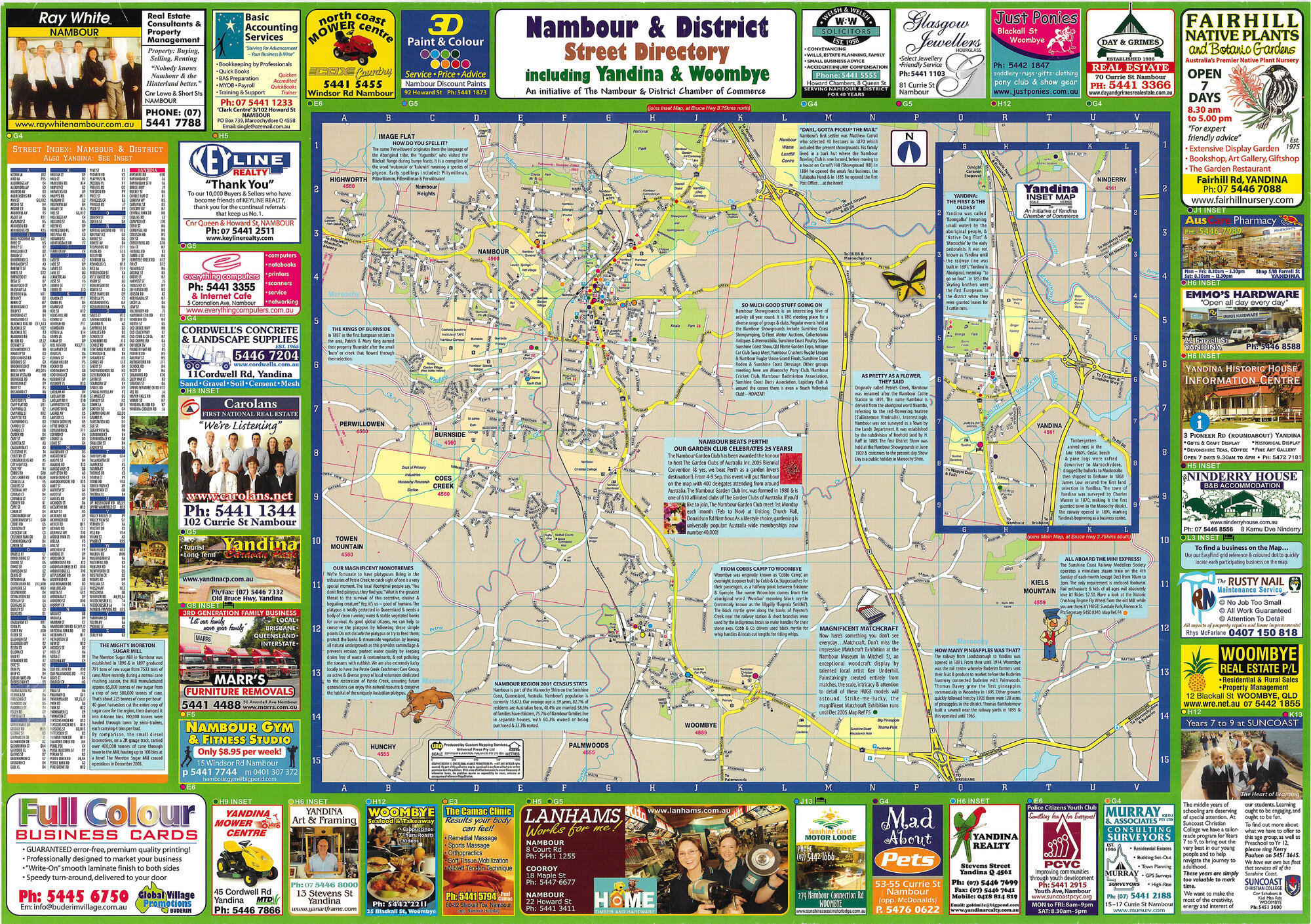 Nambour &amp; District Street Directory including Yandina &amp; Woombye
