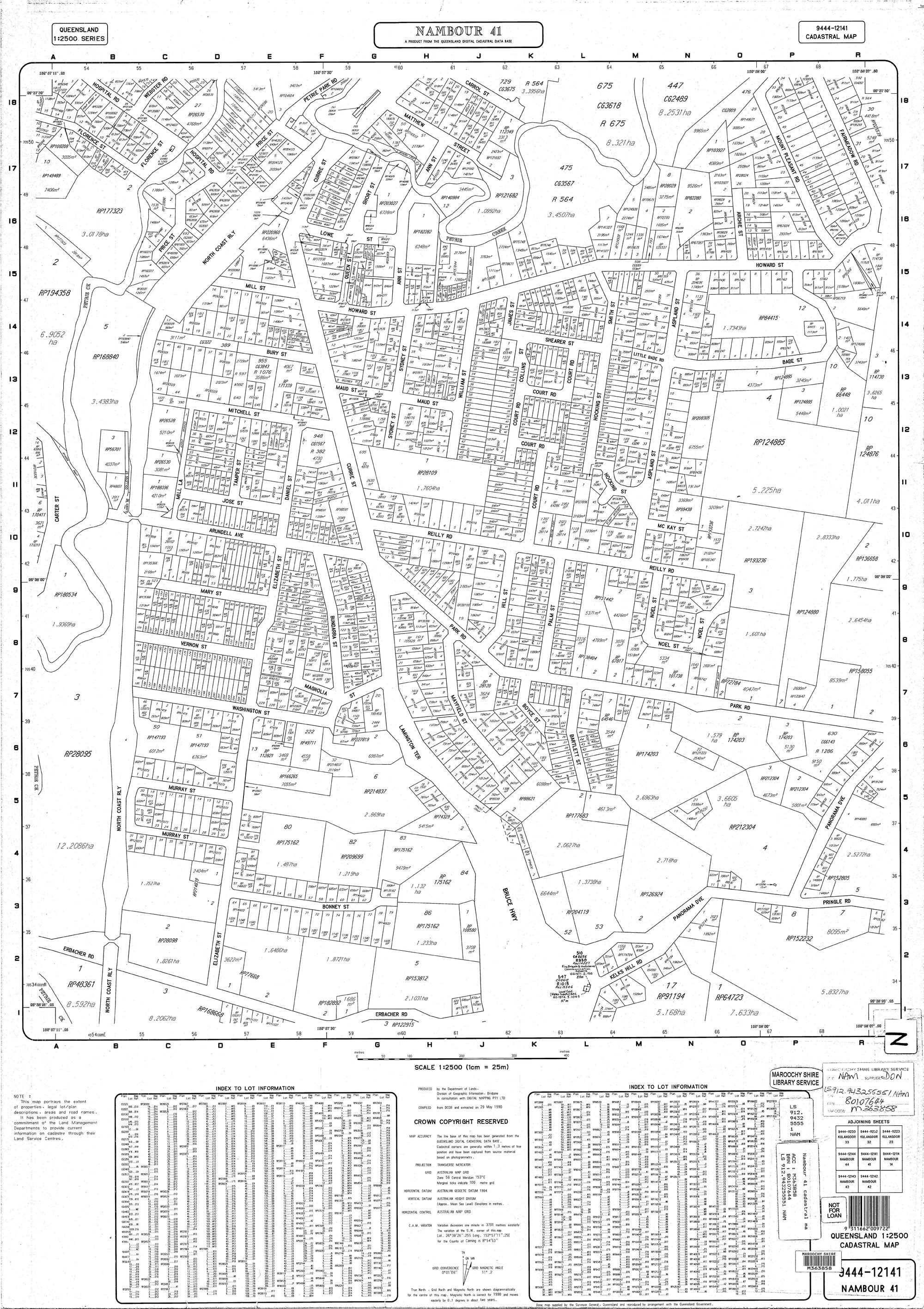 Nambour 41 - Cadastral Map - May 1990