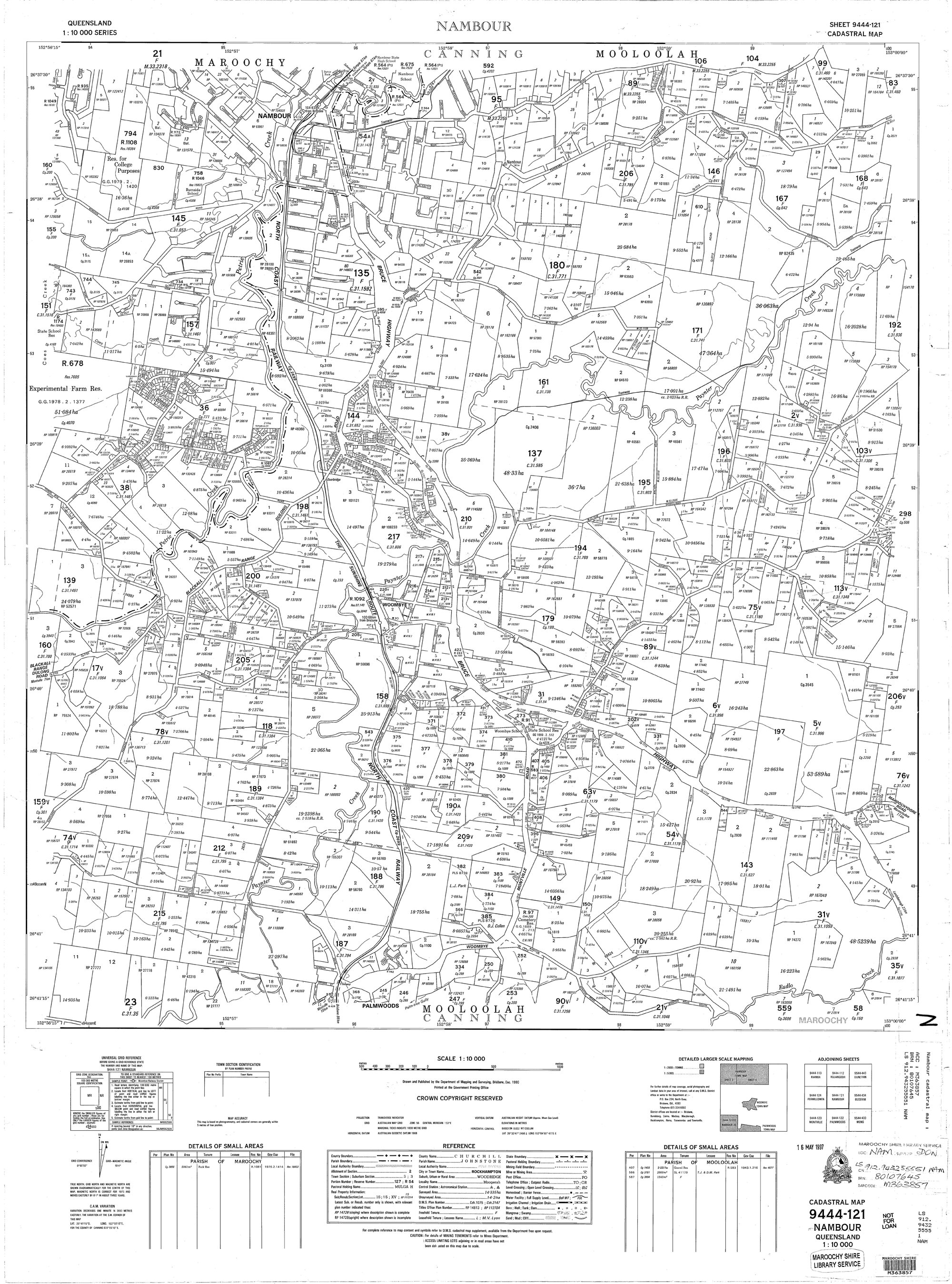 Nambour Cadastral Map - 9444-121