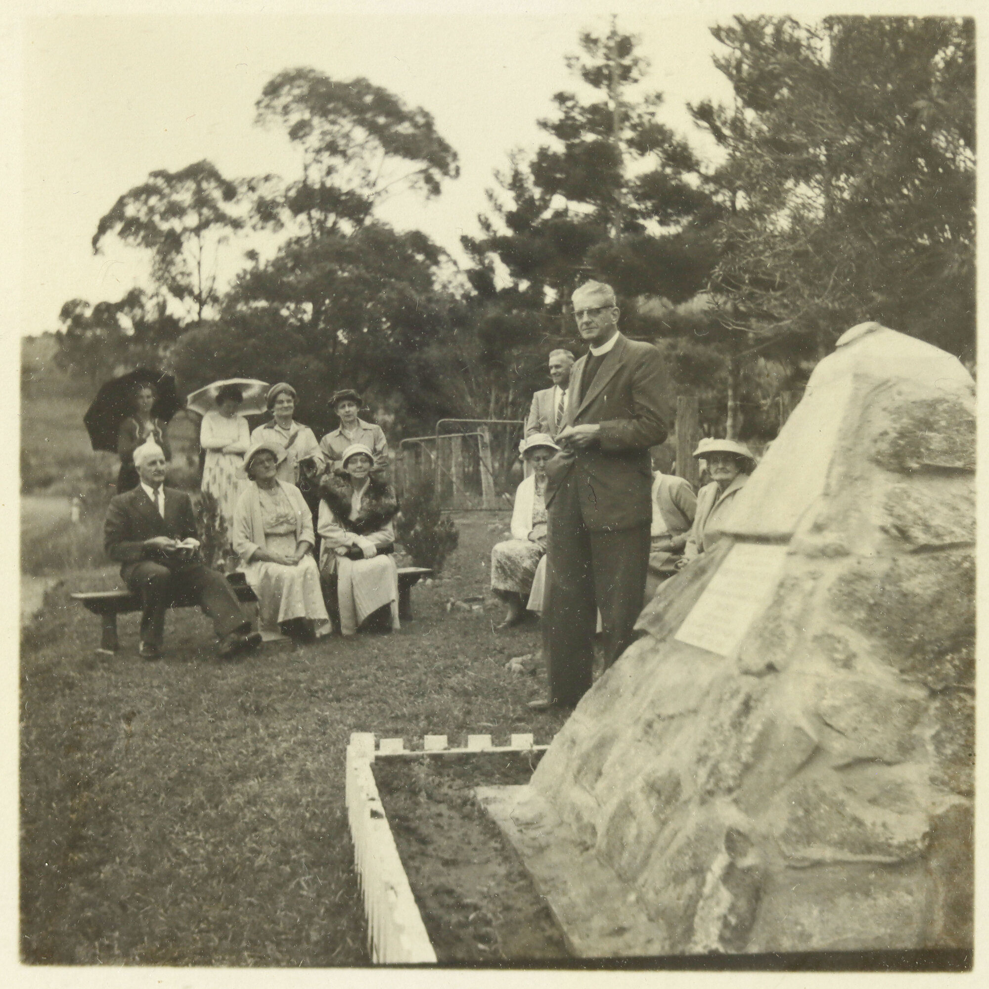 Dedication of Stone Cairn