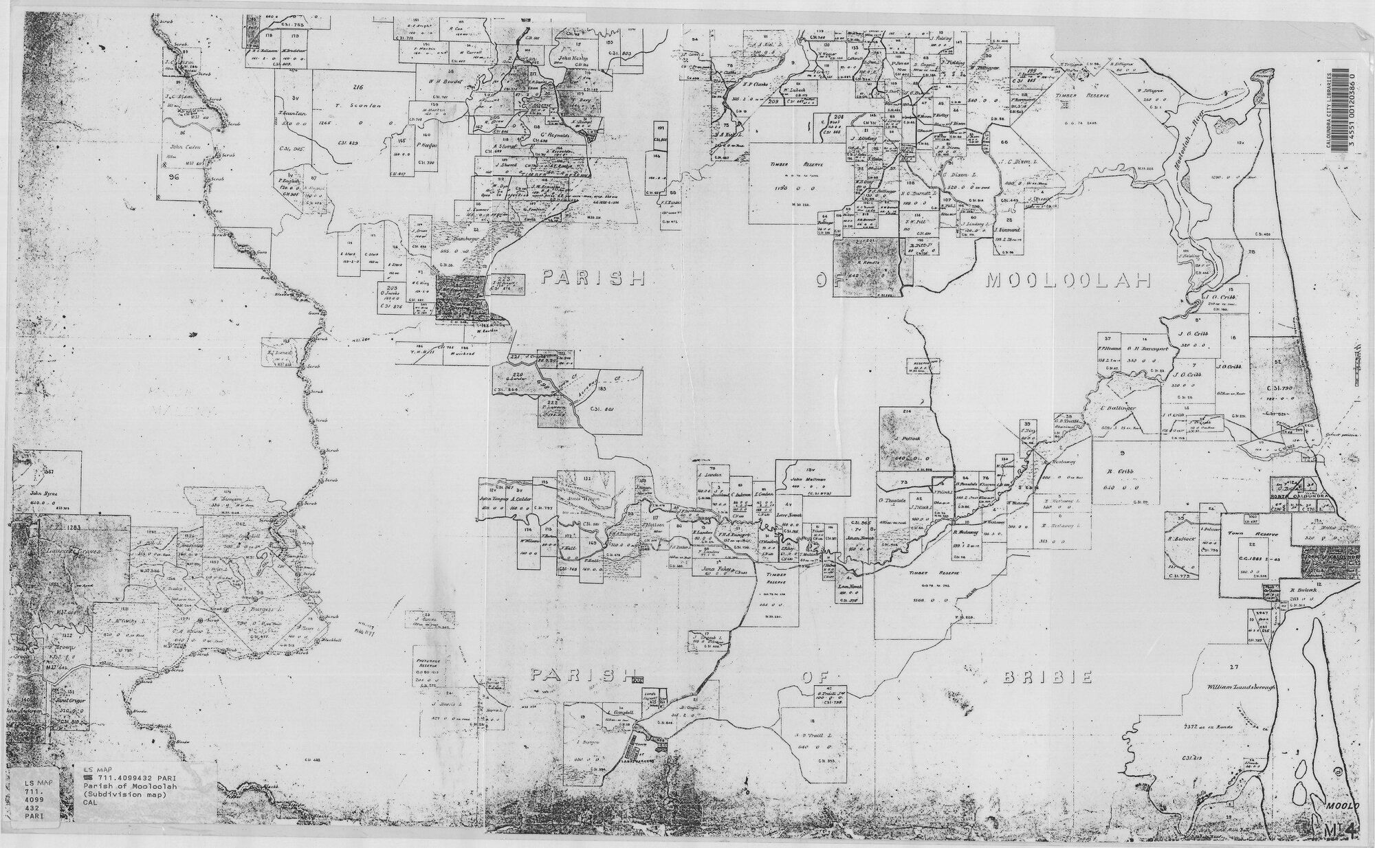Parish of Mooloolah &amp; Parish of Bribie (Subdivision Map)