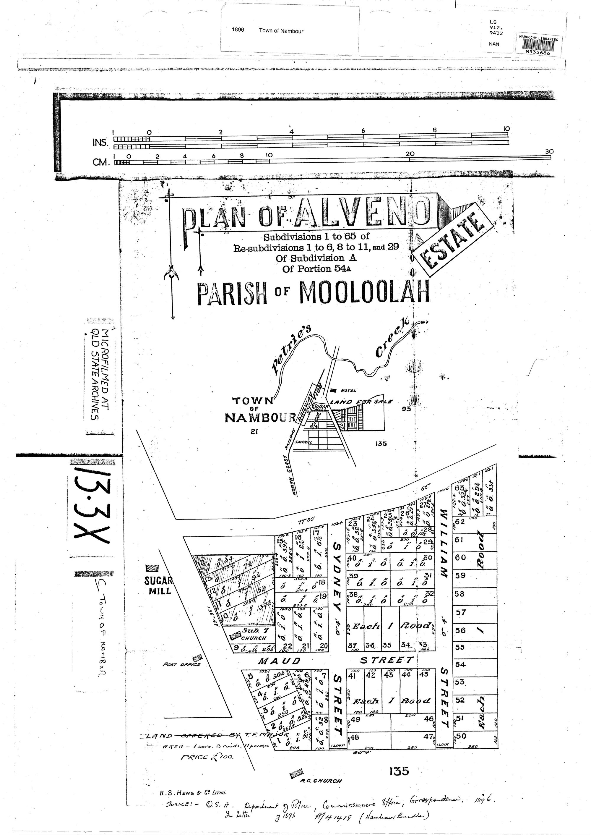 Town of Nambour - 1896