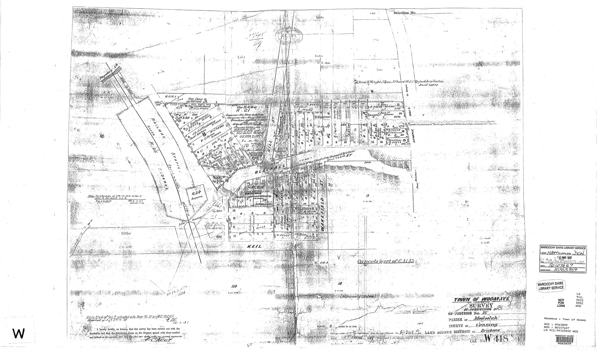 Town of Woombye
