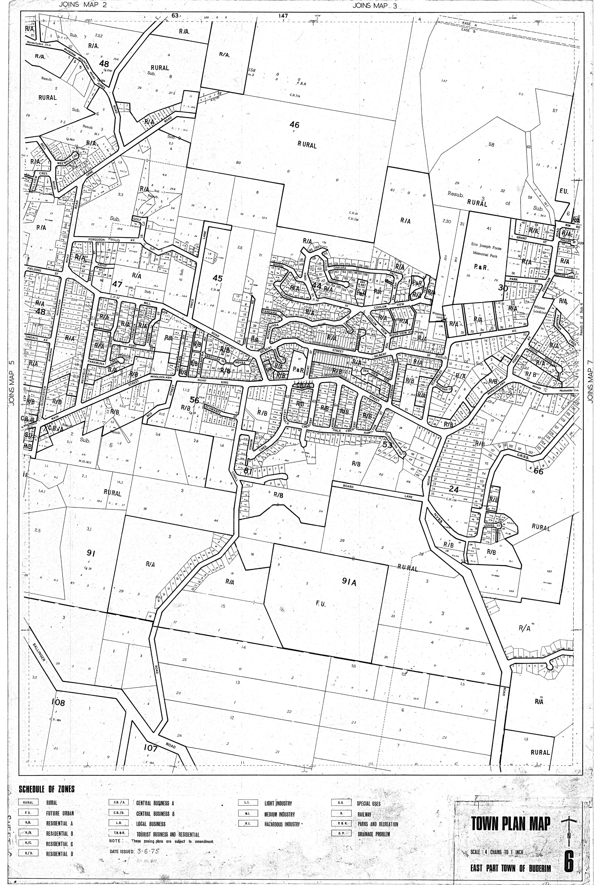 Town Plan Map - East Part Town of Buderim - Sheet 6