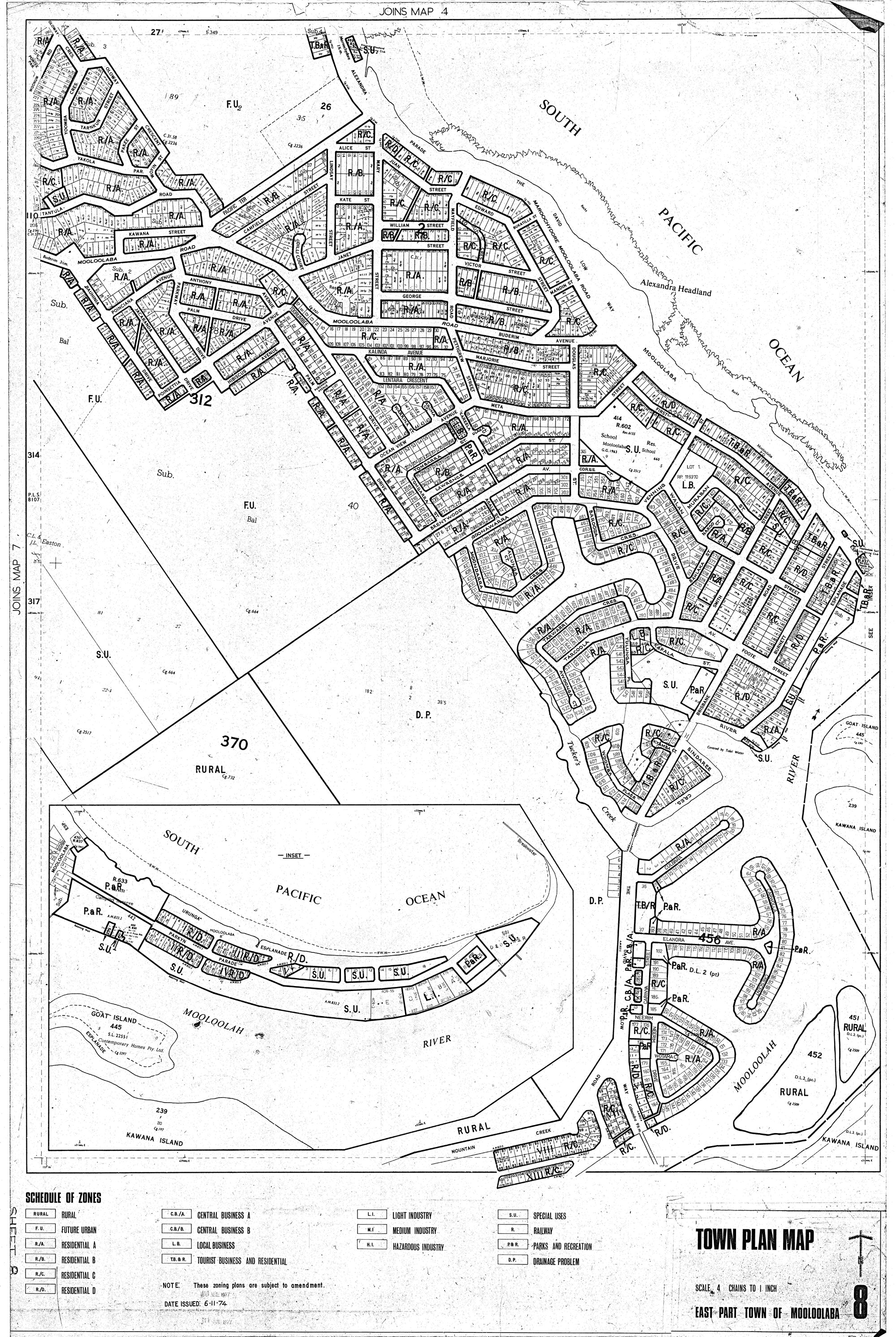 Town Plan Map - East Part Town of Mooloolaba - Sheet 8