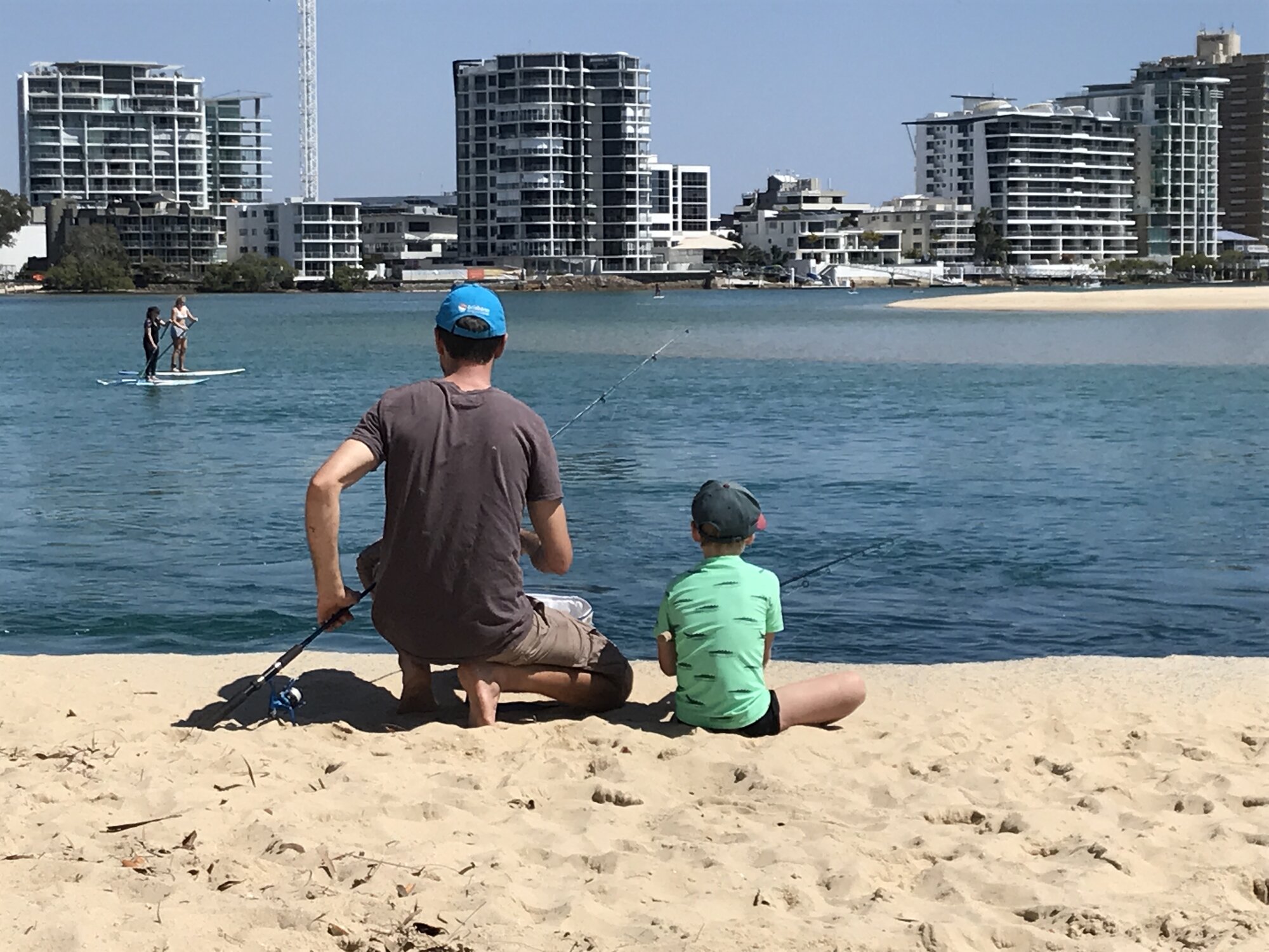 Fishing on the Maroochy River at Cotton Tree, 2018