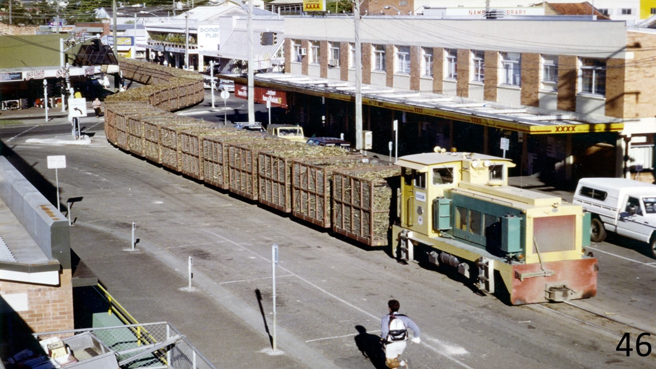 Diesel Locomotive "Coolum", Mill Street, Nambour, 1987