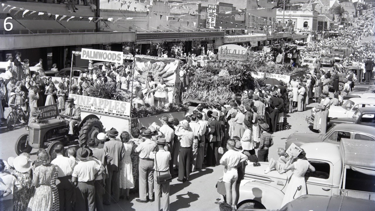 Pineapple Festival Procession, Nambour, 1955