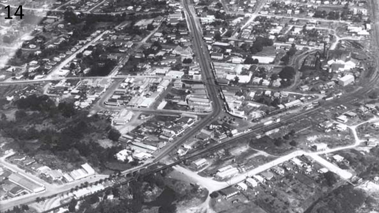 Aerial view of Nambour, 1960