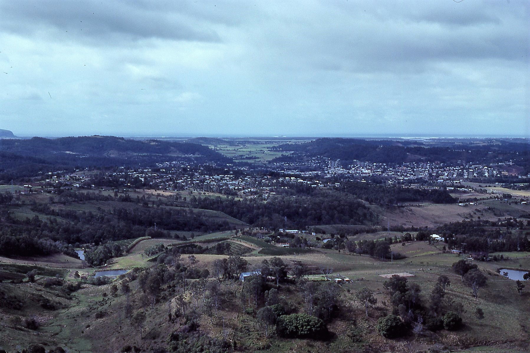 From Dulong Lookout, Bli Bli valley and Nambour