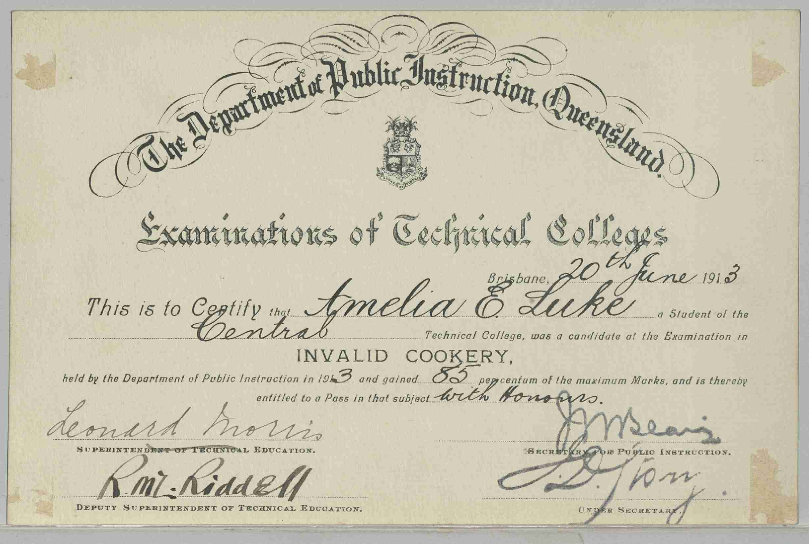 Australasian Trained Nurses' Association, Fees for Professional Attendance