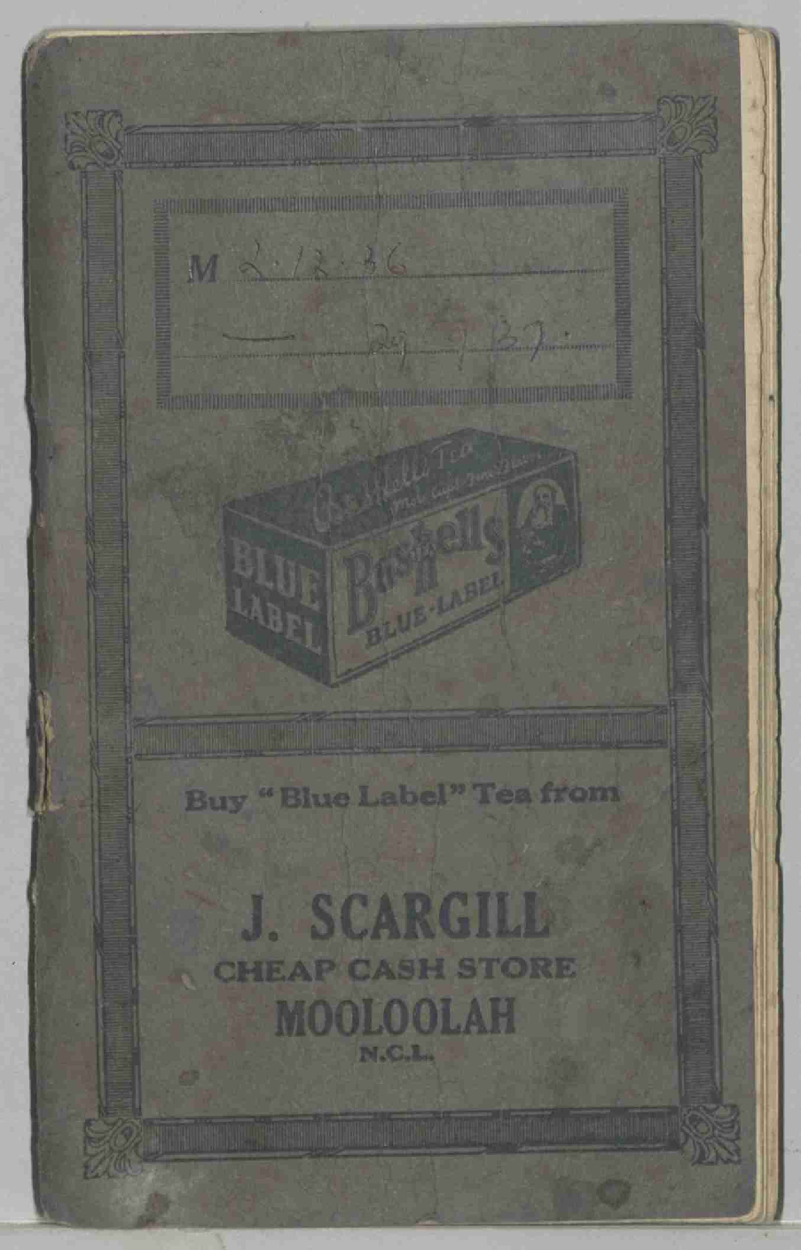 Daily Patient Log - 2nd December 1936 to 29th September 1937