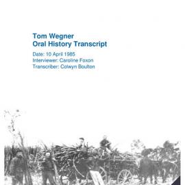 Tom Wegner Oral History Transcript