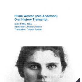 Hilma Weston Oral History Transcript