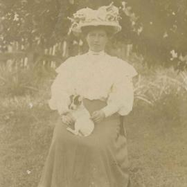 Bella Scargill under tree near Wilke's