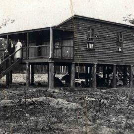 Mabel Luke, Amelia (Emily) Luke and Jack and Belle Scargill. Soldiers Settlement Beerburrum.