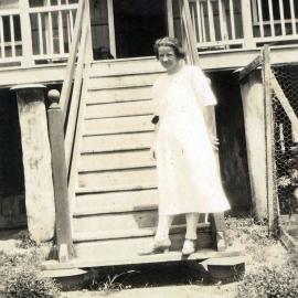 Emily Luke front steps Sunny Brae