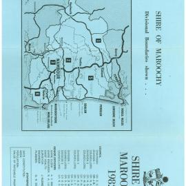Shire of Maroochy 1982 Divisional map