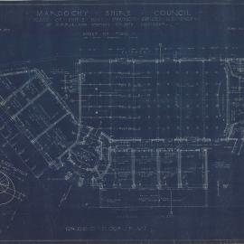 Maroochy Shire Council - Plan of Shire, Hall, Council, Offices and Shops - Ground Floor Plan