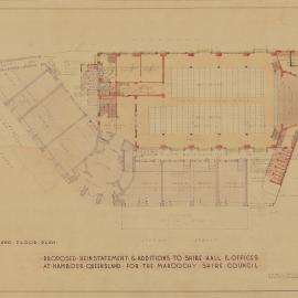 Proposed Reinstatement & Additions to Shire Hall & Offices - Drawing No. 5 - Sheet 1