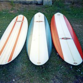 Three LPD Surfboards, ca 1980's