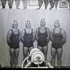 #8 - 1966 Maroochydore Surf Life Savers groups - four with reel