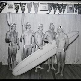#9 - 1966 Maroochydore Surf Life Savers groups - group with board