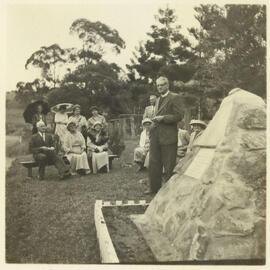 Dedication of Stone Cairn