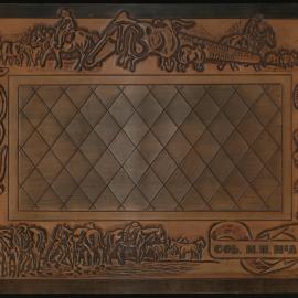 Australian Meat Board leather place mat